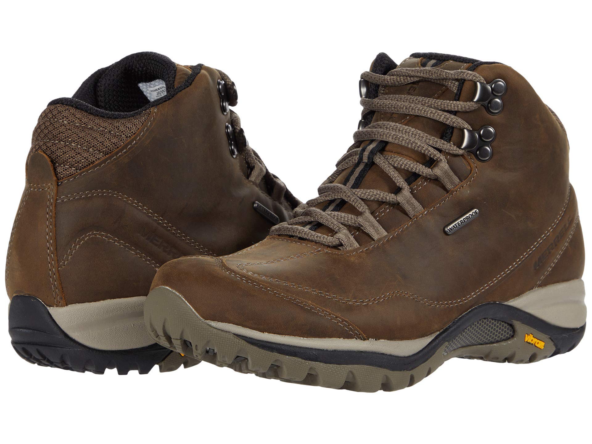 Merrell Women’s Siren Traveller 3 Mid Waterproof Hiking Boot, Brindle/Boulder, 6 Wide