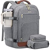 LOVEVOOK Carry On Travel Backpack For Women Flight Approved, 40L Large Personal Item Backpack Travel Bag for Airplanes, Business 17 Inch Laptop Backpack, Weekender Overnight Daypack, With 2 Cubes