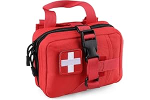 LIVANS Tactical EMT Pouch, Rip Away Molle Medical Pouches IFAK Tear-Away First Aid Kit Emergency Survival Bag for Travel Outdoor Hiking