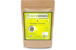 Foodherbs Majuphal/Masikkai/Quercus Infectoria Powder (100 Gm/0.22 Lbs) for Controlling Bad Breath 100% Natural Herbal Powder