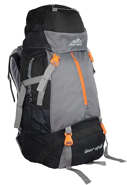 Mount Track Gear Up 9105 Rucksack, Hiking Backpack 60 Ltrs Black