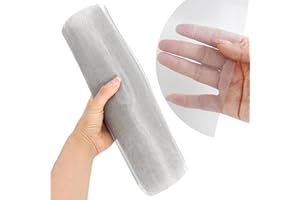 SZONEE 304 Stainless Steel Mesh, 30 Mesh Wire Mesh Roll, 12'' x 80'' Screen Mesh, Cat Proof Window Screen, Rodent Screen, Fine Metal Mesh, Sturdy for Vent Not Easy Falling Off Never Rust