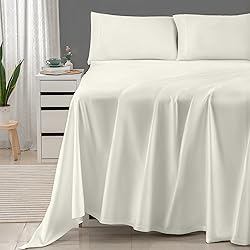 Threadmill 100% Cotton Sheets for Queen Size Bed