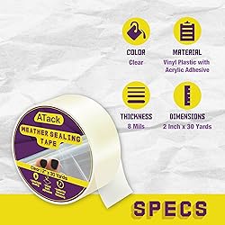 ATack Transparent Window Weather Sealing
