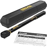 LEXIVON 3/8-Inch Drive Click Torque Wrench 10~80 Ft-Lb/13.6~108.5 Nm (LX-182)