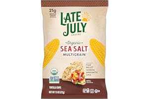 Late July Organic Sea Salt Multigrain Tortilla Chips, 7.5 Ounce