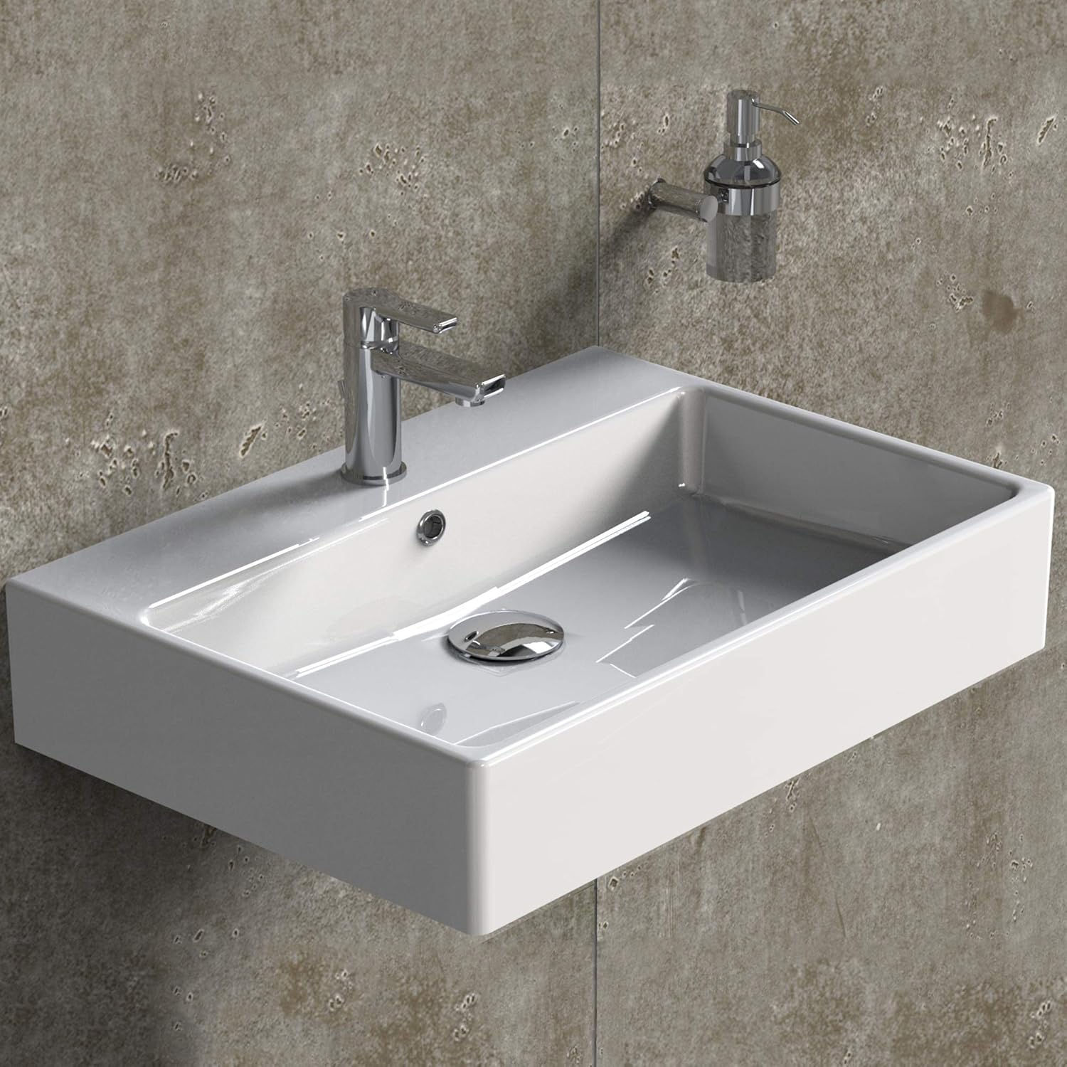 Aqua Bagno Waschbecken Modernes Design Wei szlig er Waschtisch Aus