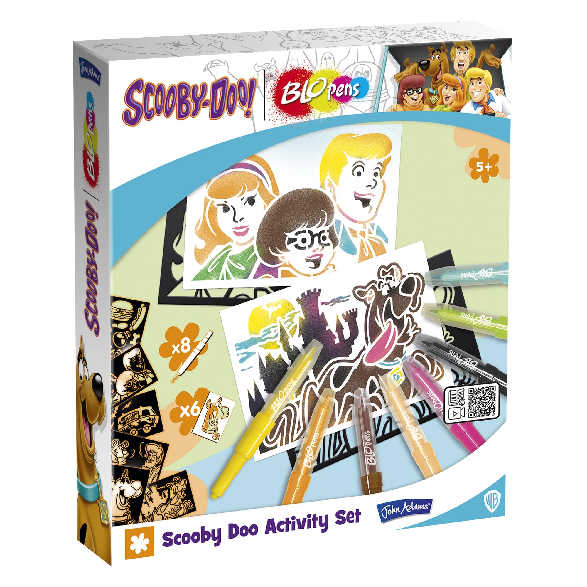 John Adams | Scooby Doo BLOPENS Activity Set: Blow airbrush effects! | Arts & Crafts | Ages 5+ , Small
