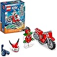 LEGO City Stuntz Reckless Scorpion Stunt Bike Set 60332 with Flywheel-Powered Toy Motorcycle and Racer Minifigure, Small Gift