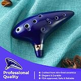 Ohuhu Zelda Ocarina 12-Hole Alto C with Song Book Display Stand Bag view 4