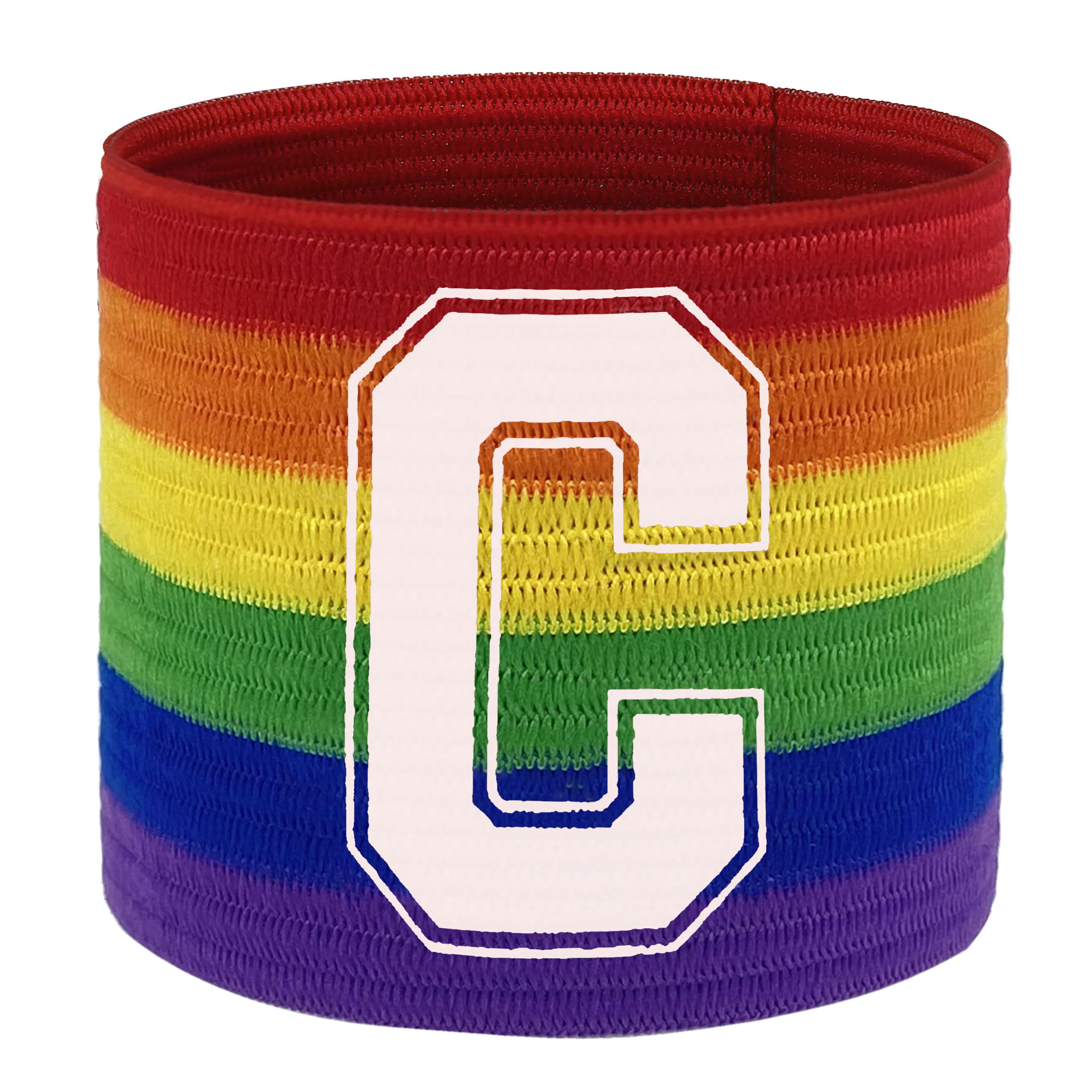 55 Sport Football Adult & Junior Captain's Armband - Adult - Rainbow