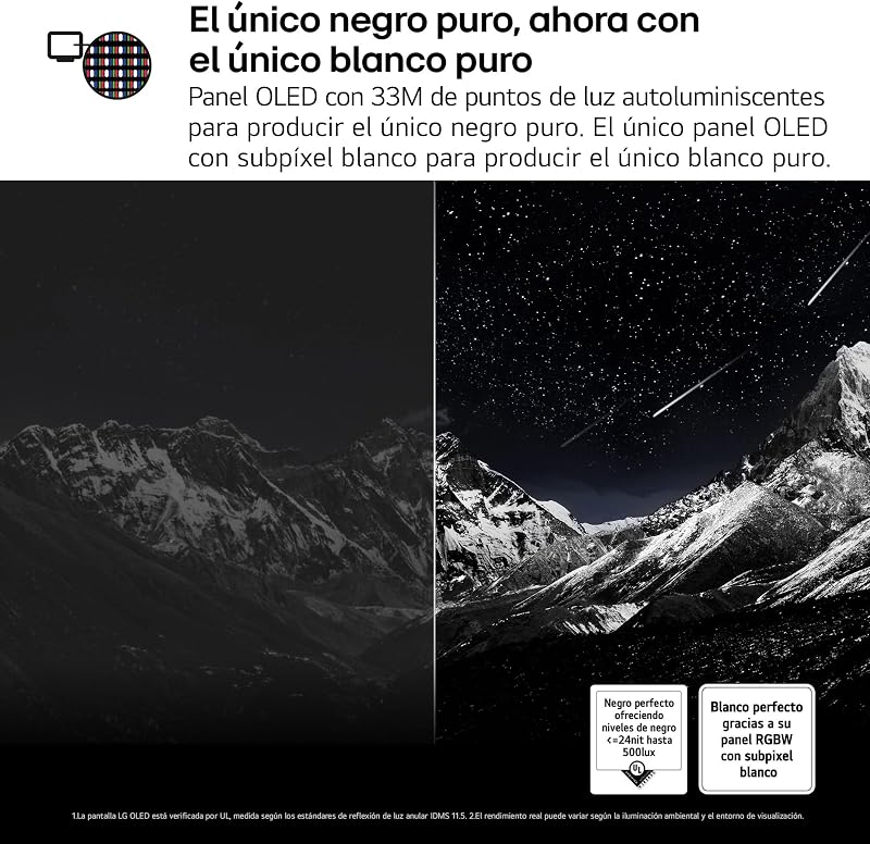 OLED48G56LS - TV 48", OLED EVO 4K, Smart TV IA G5, WebOS 25, Super Upscaling, Dolby Vision y Dolby Atmos, AMD FreeSync, Alexa/Google Assistant, Negro