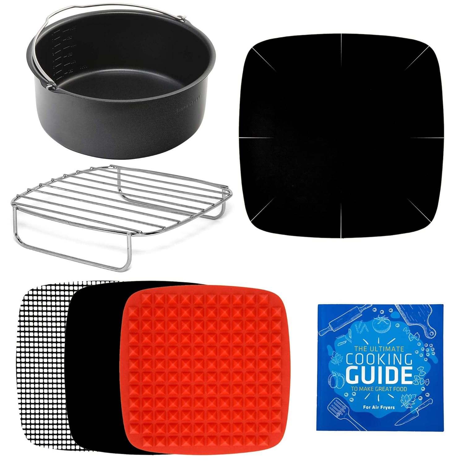 Air Fryer Accessories for Philips NuWave Brio Chefman Power Airfryer