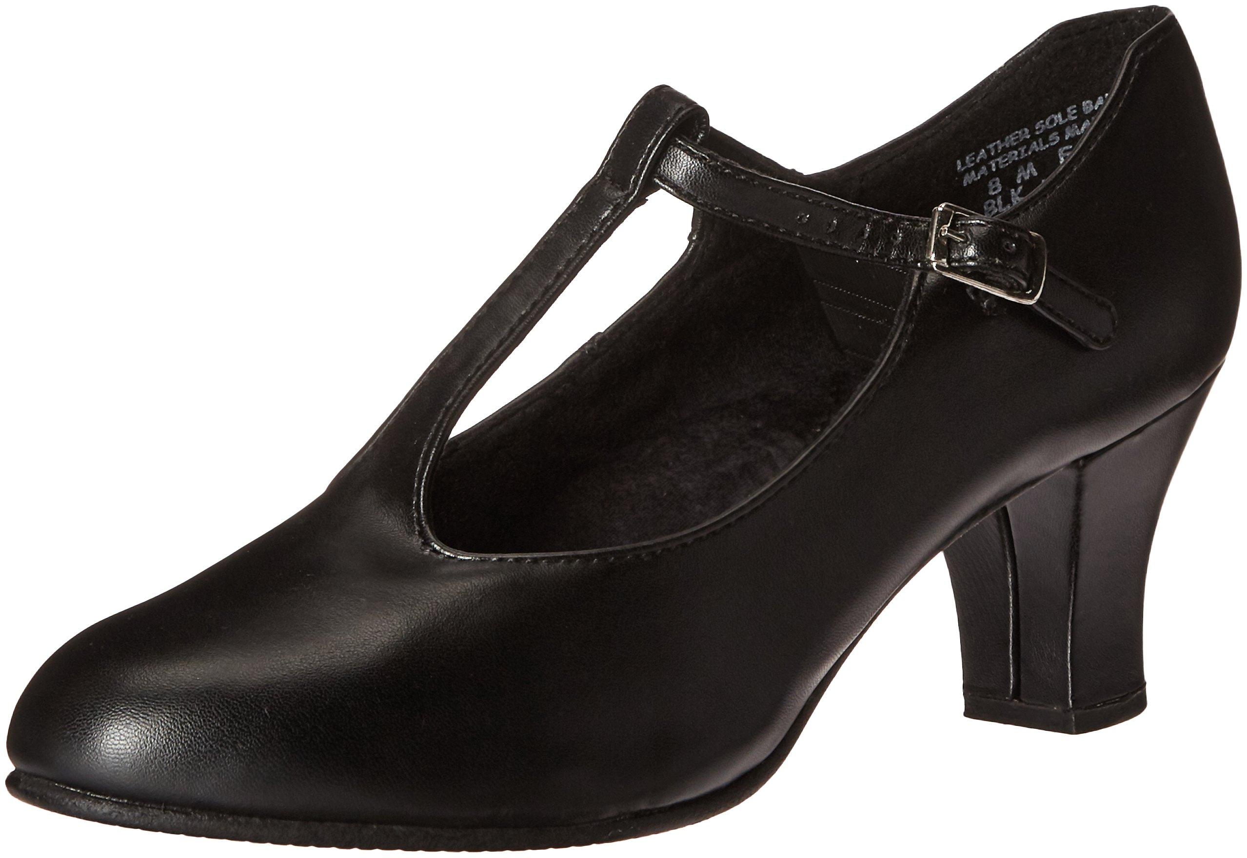 Capezio Jr. Footlight T-Strap Black Dance Shoe – 6 M US