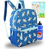 Bluey Backpack Set - 16" School Bag, Water Bottle, Stickers, More Bundle | Bluey School Supplies for Kids, Boys, Girls