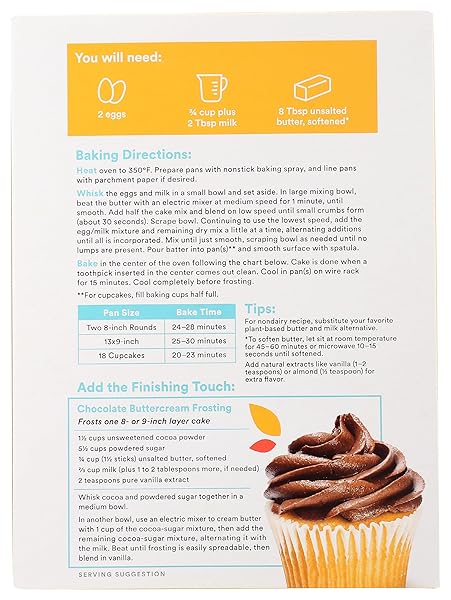 365 BY WHOLE FOODS MARKET, GLUTEN FREE YELLOW CAKE MIX, 16 OZ