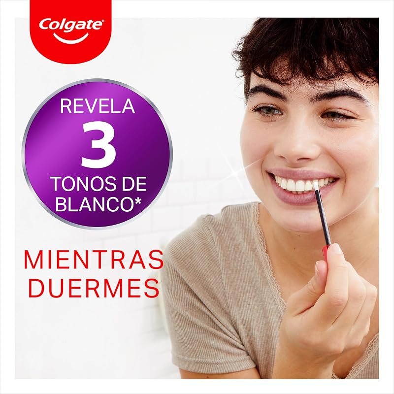 Max White Night Sérum Branqueador (2.5ml) | Branqueador de Dentes em Casa | Revele 3 tons de branco* enquanto dorme | Novo aplicador melhorado | Esmalte Seguro