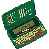 LEXiBOOK, Scrabble Dictionary, SCF-328AEN | BUILD &amp; PATTERN functions, 276,000 Collins words, Green/Red