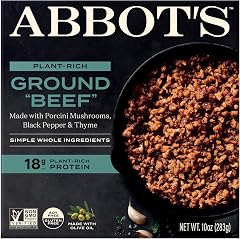 Abbot’s Plant-Based Ground "Beef", Vegan, Gluten-Free, 10oz