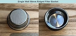 58mm E61 Precision Filter Ridged Basket Stainless