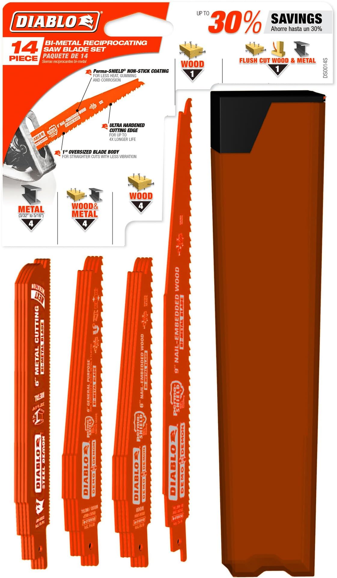 Diablo DS0014S Reciprocating Blade Set 14 Count