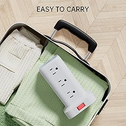 PD20W Power Strip Tower Surge Protector,16.5FT