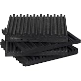 4 Pack of Anti Vibration Pads 4" x 4" x 3/8" All Rubber Vibration isolation pads