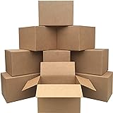 Amazon Basics Moving Boxes - Medium, 18" x 14" x 12", 10-Pack
