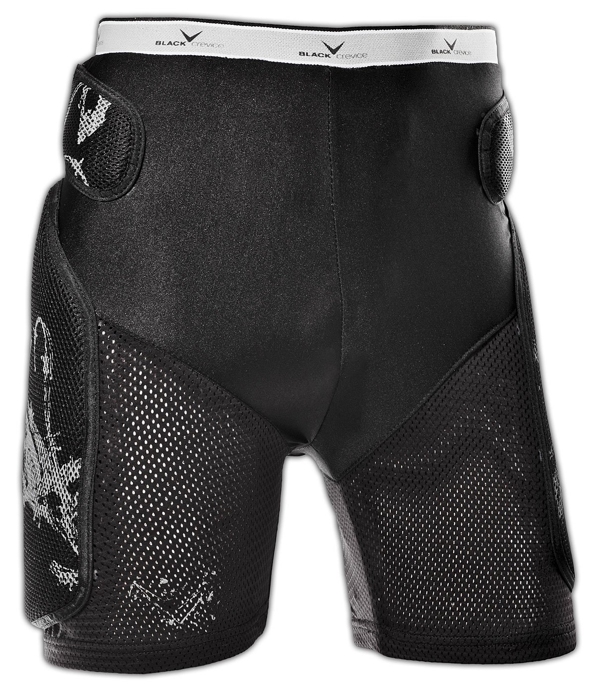 Black Crevice Adult Protector Shorts Black black Size:XL