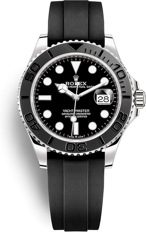 Rolex Yacht-Master 42 White Gold/Oysterflex Bracelet/ 226659-0002 / Black Dial