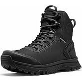Coostar Tactical Boots for Men Lightweight Work Boot Side Zipper Waterproof | Military Combat Motorcycle Boots Outdoor Hiking All Day Comfort 8 Inches