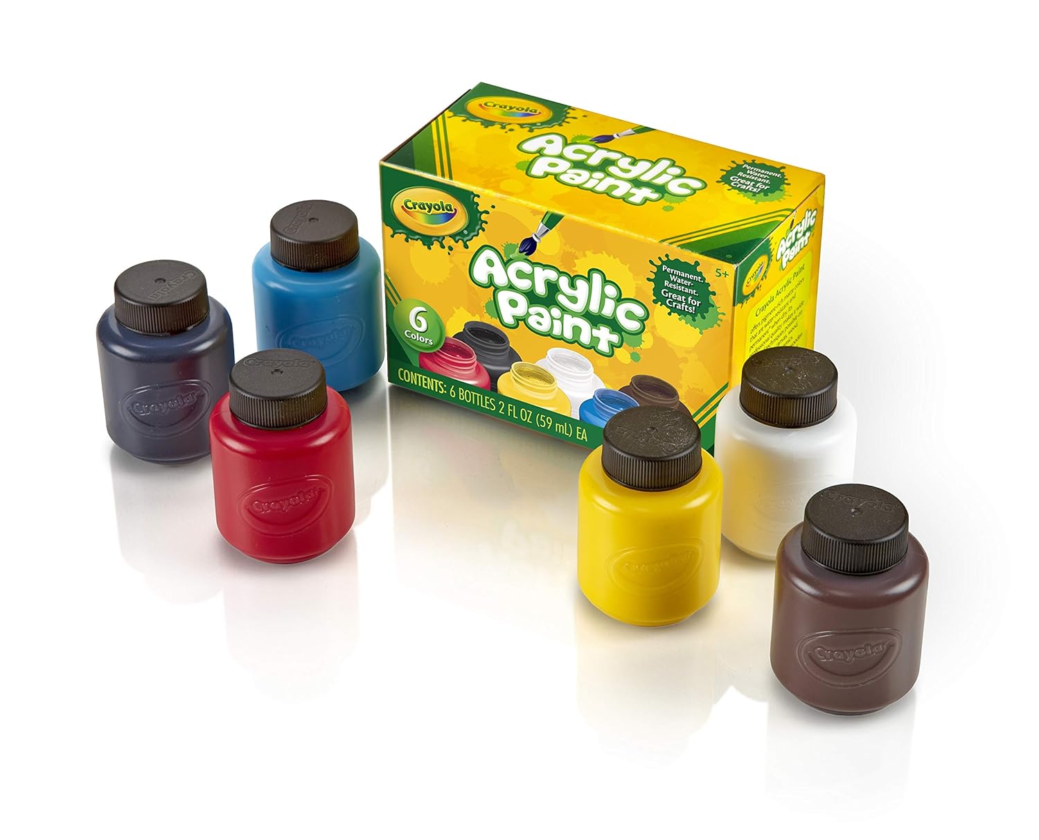 Buy Crayola Acrylic Paint Set, 2Ounce, 6 Count Online at Low Prices in