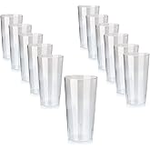 New Star Foodservice Restaurant-Grade Polycarbonate Beverage Tumblers, 32 oz, Clear, Set of 12