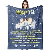 Omokil New Mom Gifts, Mom to be Gifts, First Time Mommy Present, Gender Reveal Blanket for New Moms - 60" X 50"