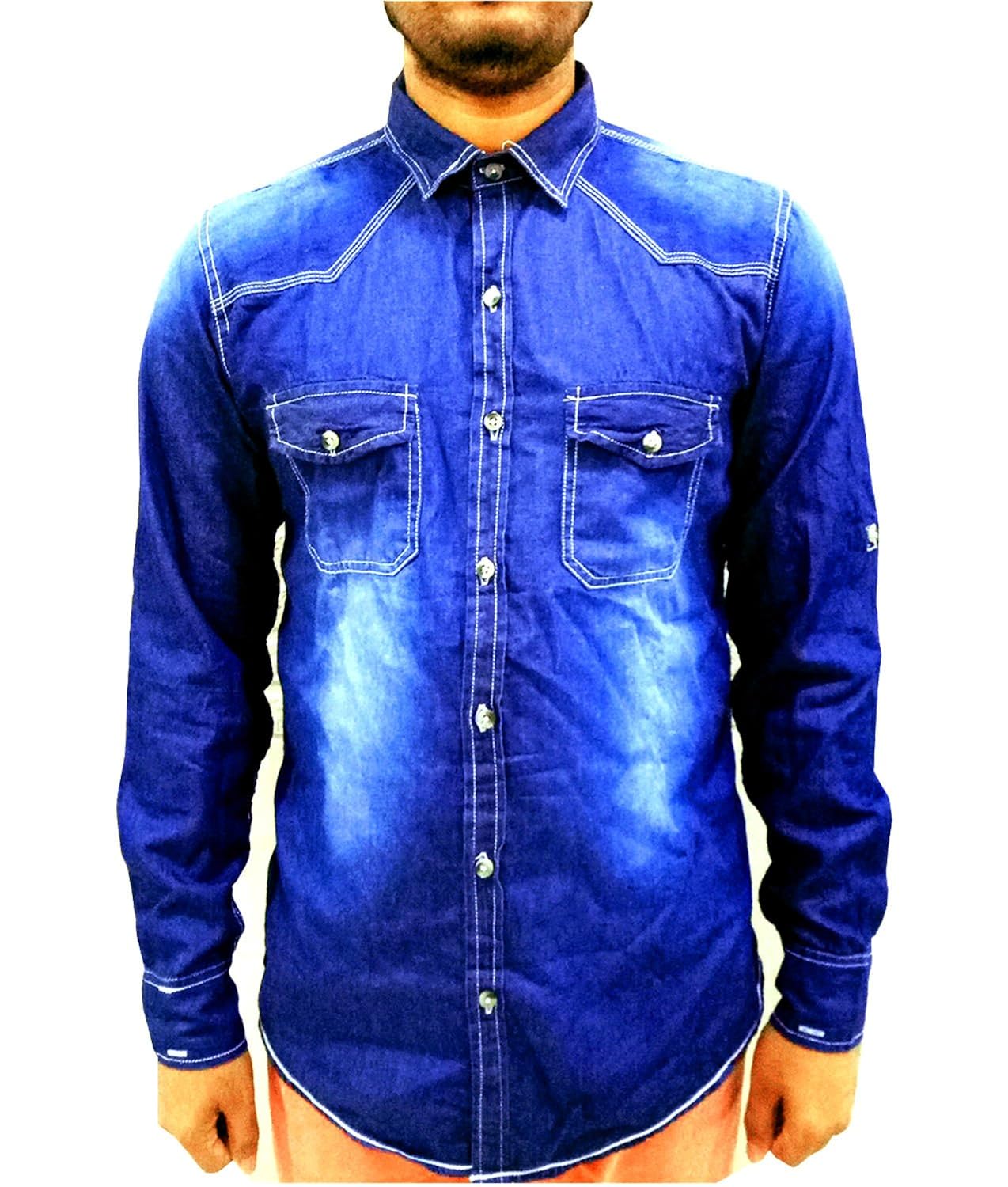 blue denim shirts