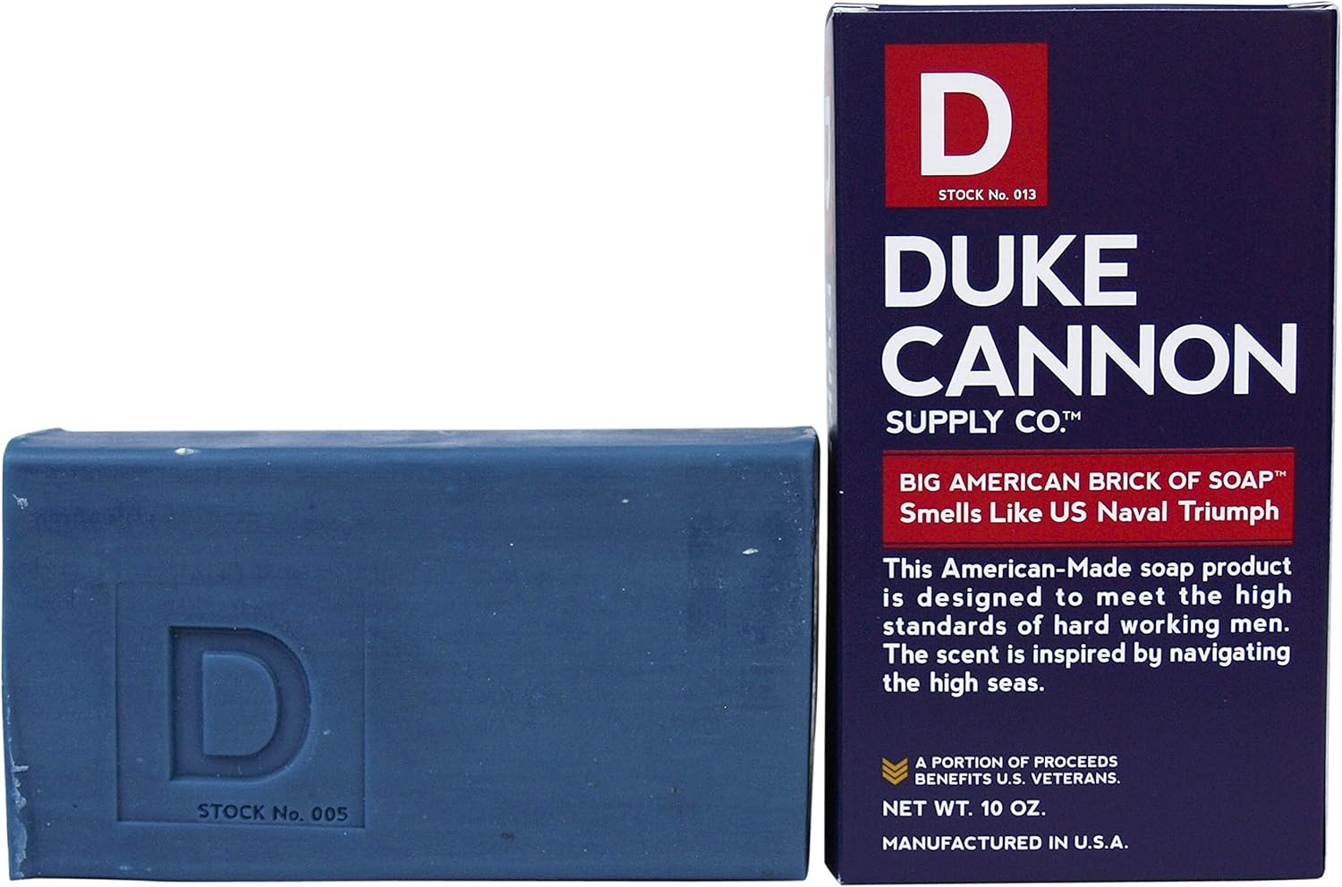 Duke Cannon Men's Bar Soap 10oz. Big American Brick Of Soap By Duke