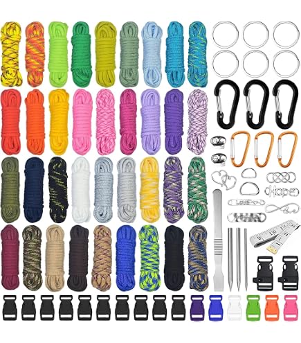 Paracord Neon Cotton Candy 50 Piedi (15m) - Corda 550 Lb Per Sopravvivenza E Braccialetti