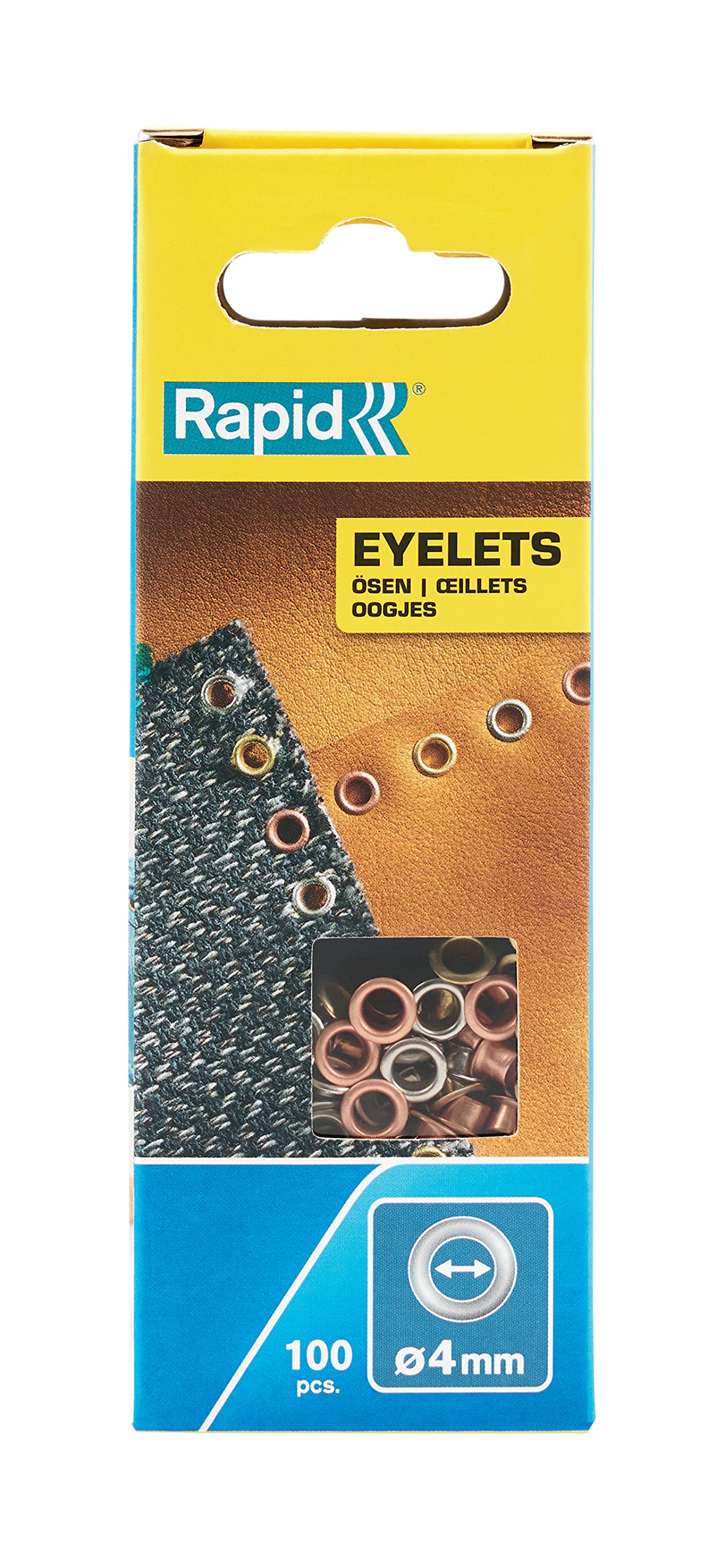 Rapid Eyelets for Textile Applications, 4 mm, 5000409 - 100 Pieces