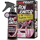 Carfidant Iron Ignitor - Iron Remover & Wheel Cleaner - Color-Changing Purple Decon Spray for Brake Dust, Rust, Fallout - Safe on Paint, Rims & Metal - Car Detailing - pH Neutral - 16oz
