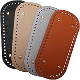 Zhaoyao 4Pcs Bag Bases for Crochet, 8.7 * 4 inch Bag Botttom Purse Bottoms for Crocheting, 4 Colors Crochet Supplies and Accessories Purse Making Supplies for Weaving The Base of Handbags, Purses