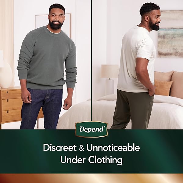 DEPEND REAL FIT INCONTINENCE UNDERWEAR FOR MEN, DISPOSABLE, MAXIMUM ABSORBENCY, SMALL/MEDIUM, GREY, 22 COUNT, PACKAGING MAY VARY