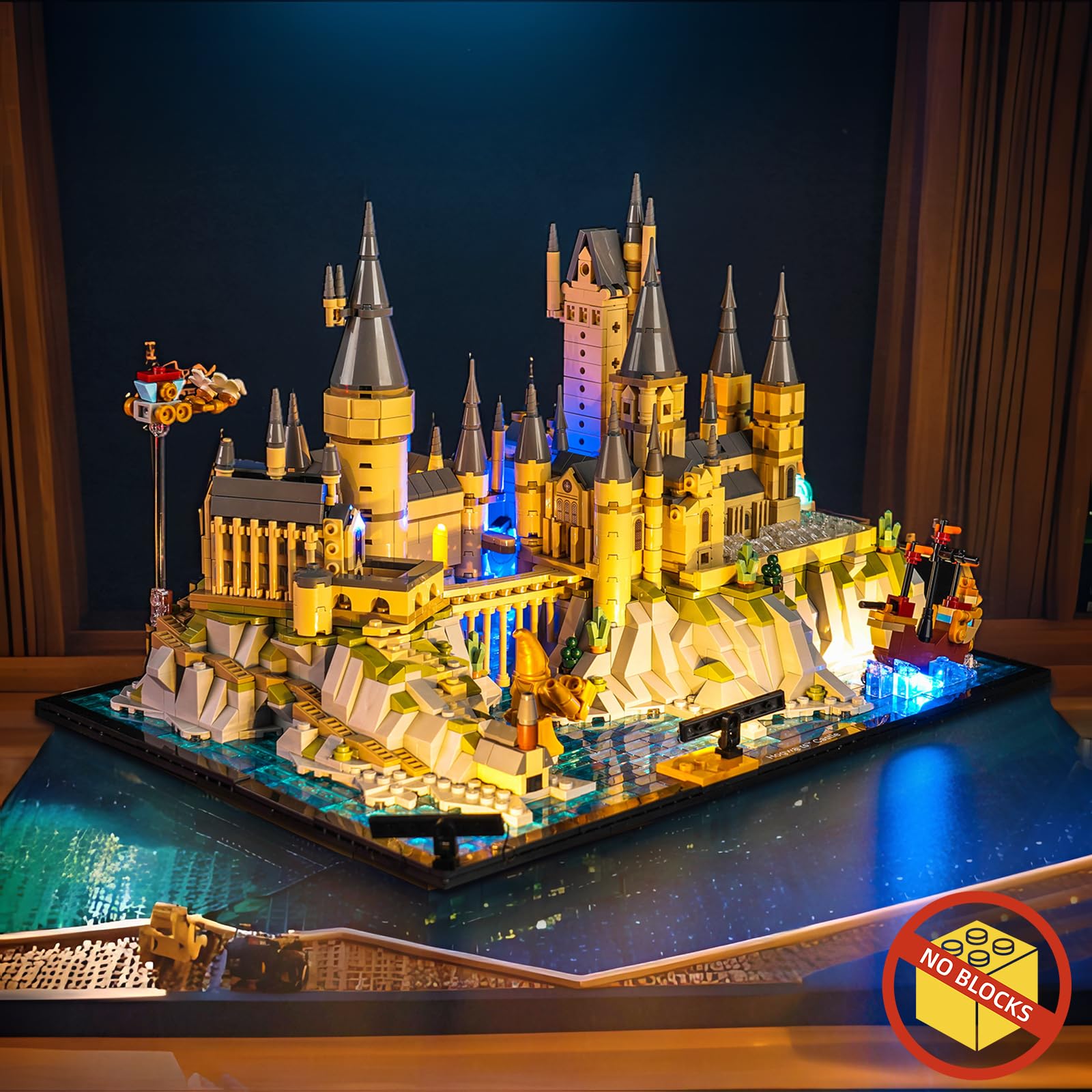 Led Licht Set Kompatibel mit Lego 76419 Hogwarts Castle and Grounds (Kein Lego), Dekorationsbeleuchtungsset Compatible with Lego Hogwarts Castle and Grounds Kreative Spielzeug - Standard Version 4
