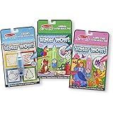 Melissa & Doug On the Go Water Wow! Reusable Water-Reveal Activity Pads, 3-pk, Colors and Shapes, Fairy Tales, Animals