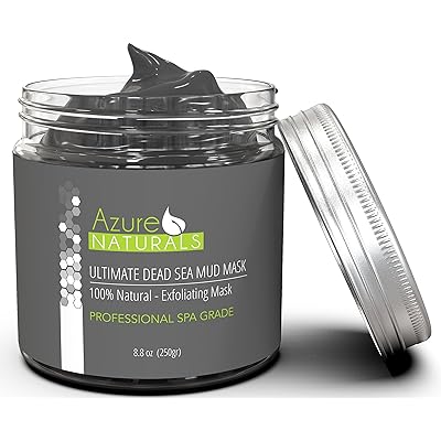 ULTIMATE Dead Sea Mud Facial Mask 100% Pure Spa Size, Skin Cleanser, Clarifier, Detoxifier, Restorative Anti-Aging Mask Improves Overall Complexion, Aids in Reducing Acne and Blemishes