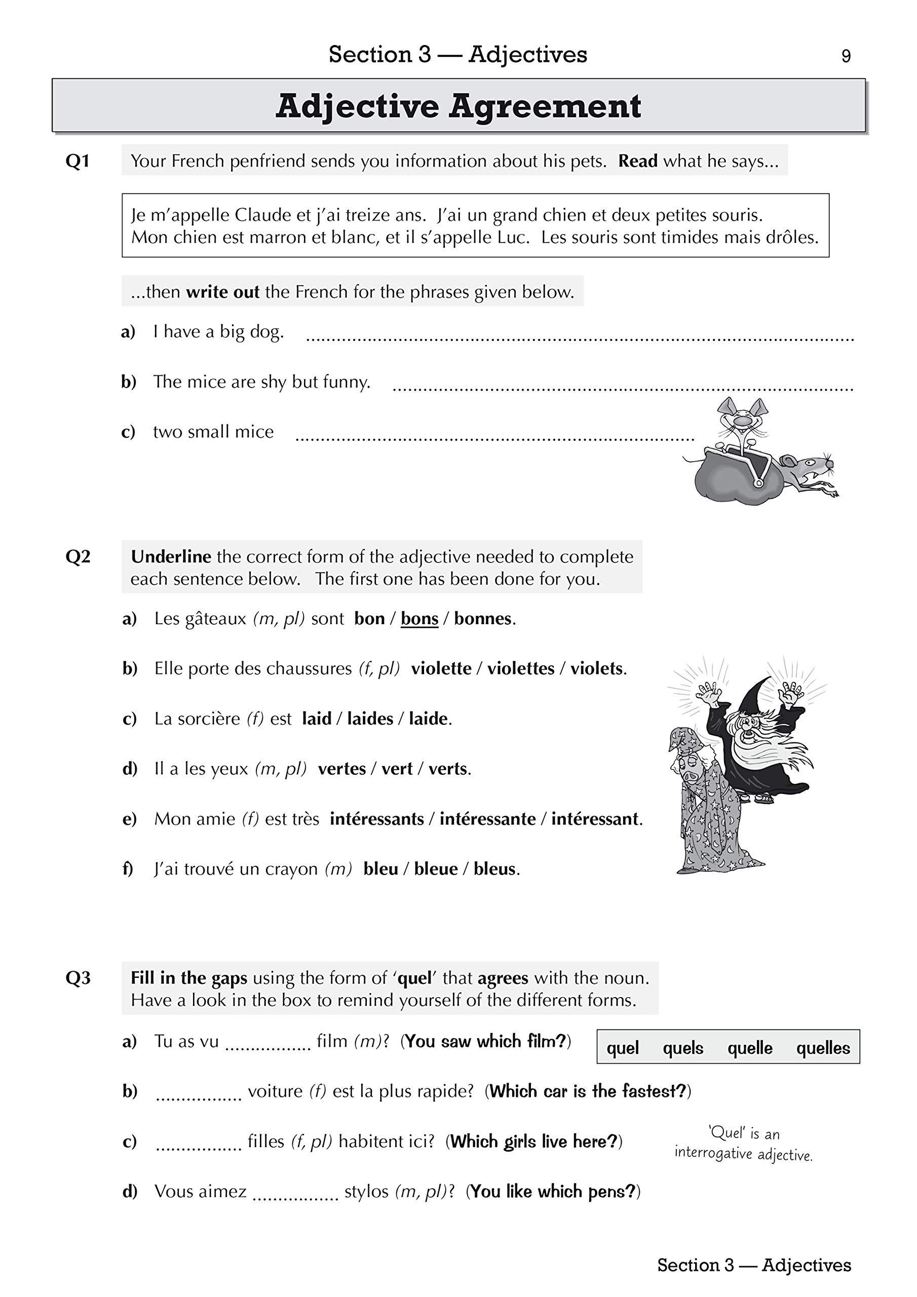 ks3 french grammar workbook 9781782947936 amazon com books