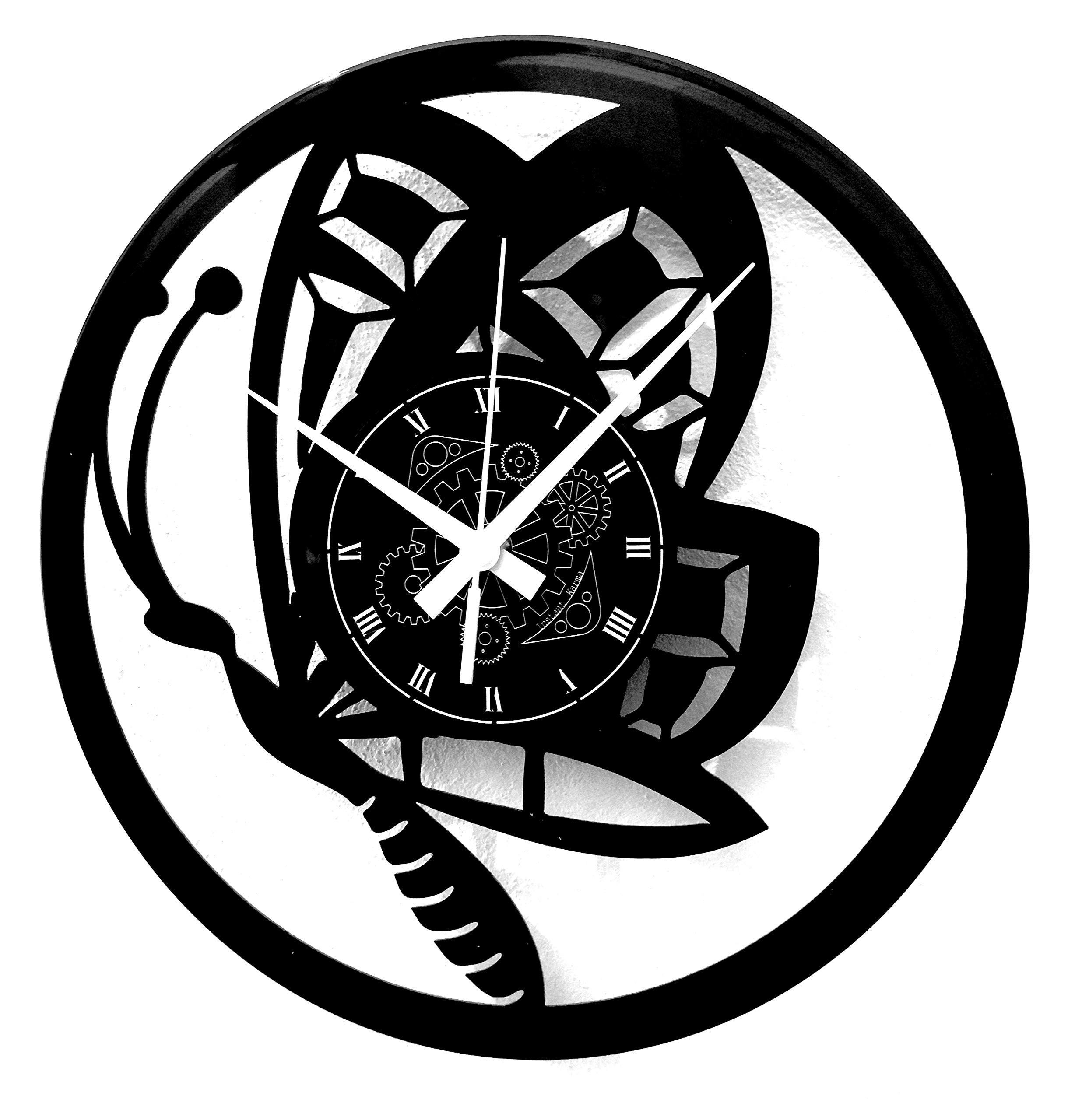 Instant Karma Clocks | Butterfly Wall Clock – Silent No-Ticking – Perfect for Bedroom, Office, Studio, Kitchen, Living Room | Modern Design Unique Decoration