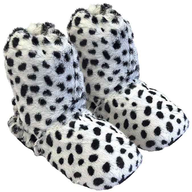 Thermo Sox Original Supersoft Hoch Hausschuhe für Ofen & Mikrowelle, Schuhgröße:36/40 EU, Farbe:Dalmatiner