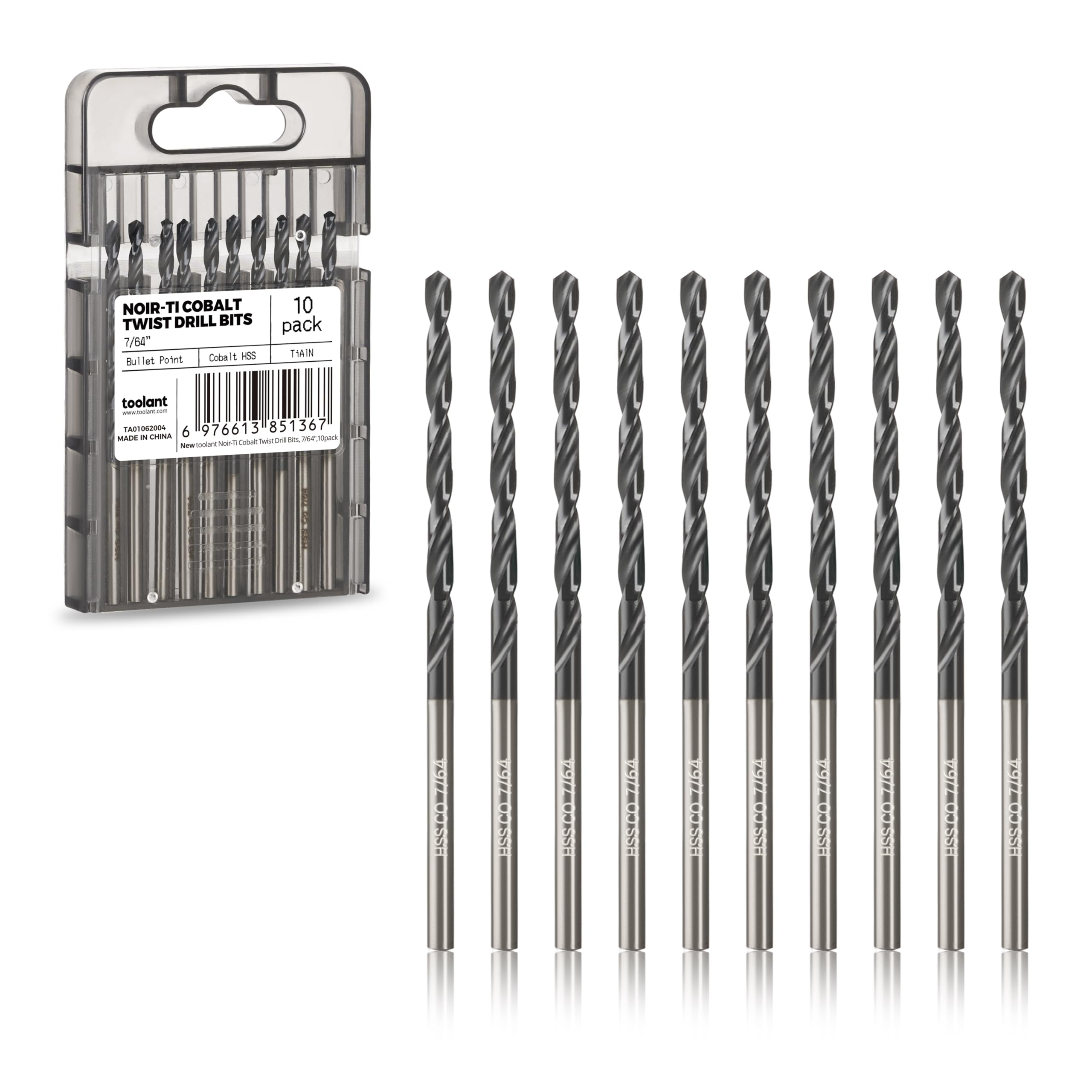 toolant 7/64" Cobalt Drill Bit Set(Pro) Titanium