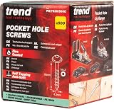 Trend Pocket Hole Screws 30mm Softwood Coarse Square Drive 500 Pack Silver view 3