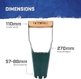 Faithfull Countryman Hand Bulb Planter - Forged Carbon Steel, FSC Ash Handle view 2